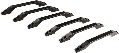Miniatura 2 de Aleación de aluminio para Land Rover Defender 90 110 130 2004-2018 Accesorios Car Roof Grab Handles Piezas de repuesto (negro)