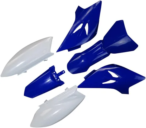 Miniatura 7 de Piezas de carenado de plástico azul y blanco de repuesto del mercado de accesorios kits de guardabarros reemplazo para Pit Dirt Bike TTR50 TTR50E