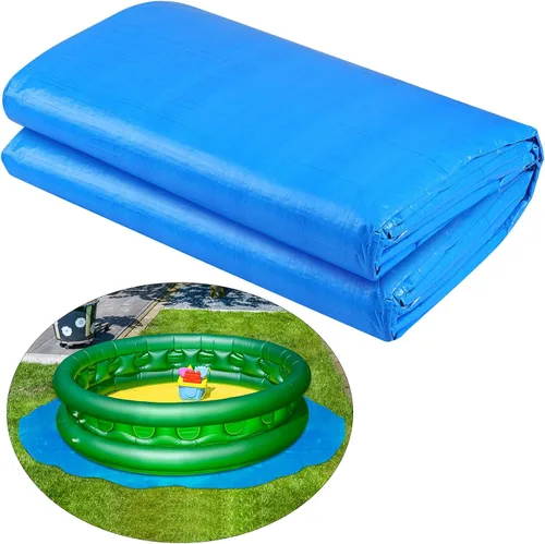 Miniatura 8 de Boao Almohadilla de revestimiento de piscina de 12 pies para piscinas sobre el suelo, lona para proteger la piscina inflable, tela debajo del suelo