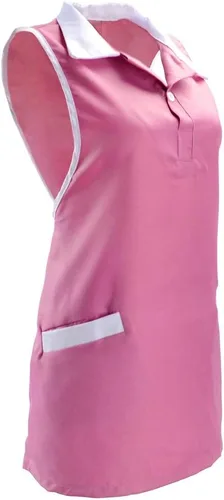 Miniatura 3 de Peluquero Peluquero Delantales con Bolsillos Peluquero Delantal Camarera Sin Mangas Chaleco Ropa de Trabajo Rosa, Rosado
