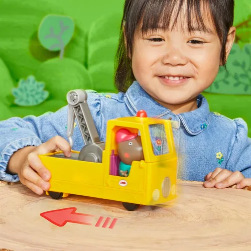 Miniatura 8 de Peppa Pig Juego de vehículos de construcción y figuras de camión de remolque del abuelo, juguetes preescolares para niños y niñas de 3 años