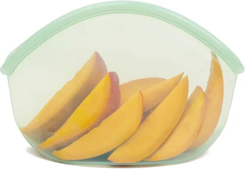 Miniatura 9 de Food Huggers Hugger Bags - Bolsa reutilizable de silicona para almuerzo y aperitivos Almacenamiento duradero, sin BPA, apta para lavavajillas