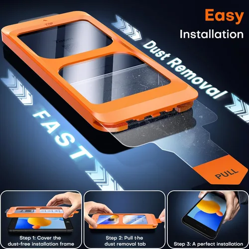 Miniatura 2 de TOCOL - 2 unidades de protector de pantalla para iPhone SE 3/2 (Edición 2022/2020), iPhone 8/7, iPhone 6s/6 de 4.7 pulgadas, instalación instantánea