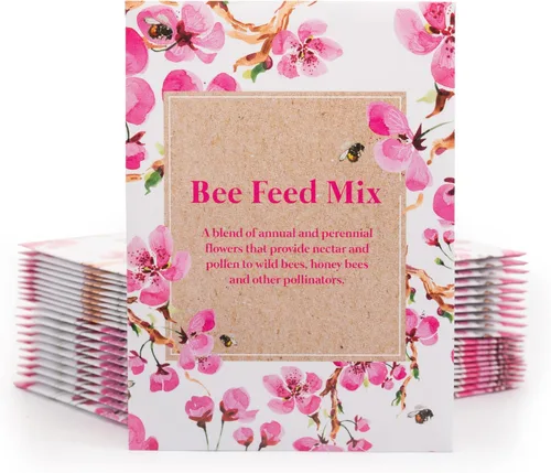 Miniatura 2 de Bentley Seed Flower Mix - Mezcla de semillas de polinizador con 5 paquetes de semillas de flores silvestres, semillas polinizadoras sin OMG