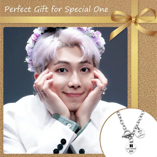 Miniatura 3 de ARETIS Kpop Bangtan - Collar para niños Be the best J-HOPE JIMIN JIN JK RM SUGA V Collar Bangtan Boys Lover Jewelry Gift for Bangtan Boys Fans