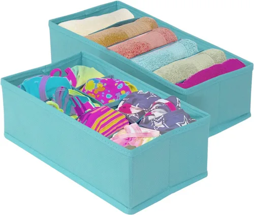 Miniatura 5 de Conjunto de 4 separadores de cajones plegables Sorbus, cajas de almacenamiento, organizadores de clóset, organizador para debajo de la cama