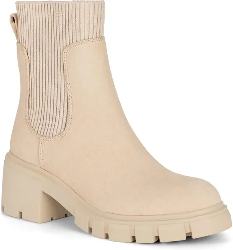 Miniatura 2 de Rihero Botas Chelsea para mujer con suela de lengüeta y tacón grueso elástico