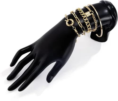 Miniatura 11 de 5 pulseras con dije de candado para mujeres y adolescentes, accesorios de mano de fiesta, Aolly, No es una piedra preciosa