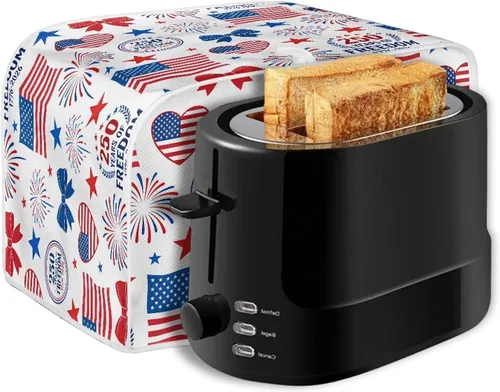 Miniatura 6 de Fundas para tostadoras, resistentes a las manchas, ligeras, a prueba de polvo, compatibles con la mayoría de las tostadoras de 2 rebanadas