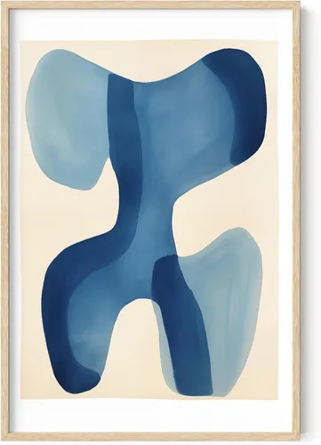Miniatura 114 de HAUS AND HUES Arte abstracto moderno para pared, arte de sala de estar azul y verde, obra de arte moderna para paredes, imagen minimalista para sala