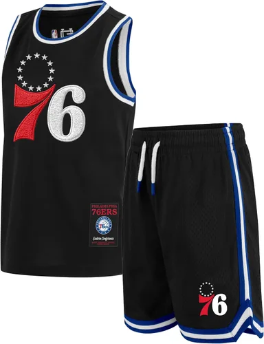 Miniatura 7 de Ultra Game Conjunto de camiseta sin mangas y pantalones cortos de baloncesto oficial de la NBA para niños Negro