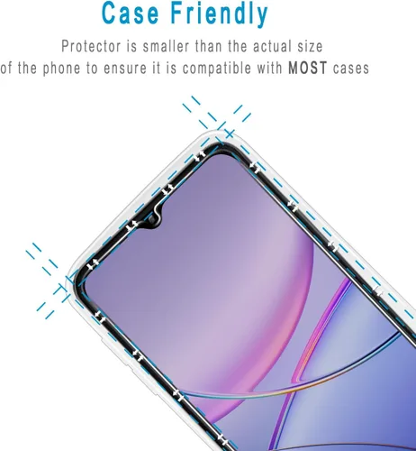Miniatura 5 de T-MOBILE REVVL 6 5G - Protector de pantalla de privacidad para T-MOBILE REVVL 6 5G, vidrio templado antiespía, antiarañazos, sin burbujas