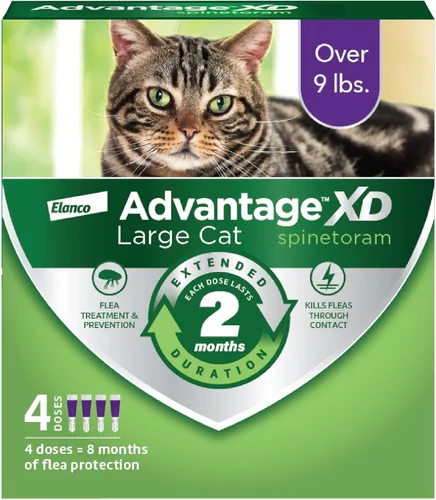 Miniatura 12 de Advantage XD - Prevención y tratamiento de pulgas para gatos pequeños 1.8-9lbs. 4 dosis tópicas, 2 meses de protección por dosis