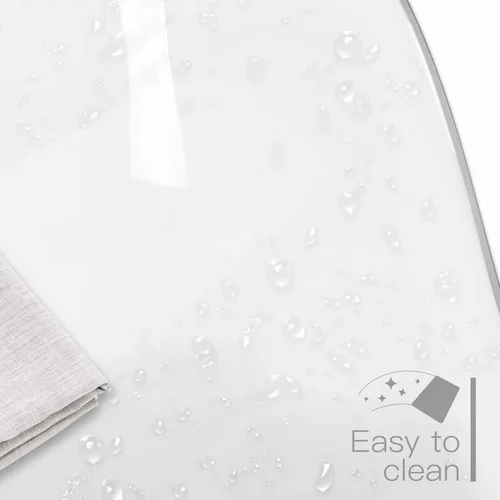 Miniatura 6 de Silla de escritorio de acrílico transparente, moderna, pequeña, bonita, silla de plástico rodante, silla de plástico con ruedas y altura ajustable