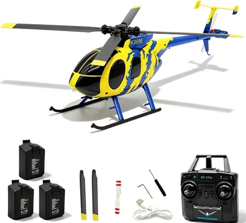 Miniatura 12 de RC ERA C184 MD500 Helicóptero RC, 2.4G 6-Giroscopio 4CH Helicóptero estabilizado, avión de control remoto con sensor de flujo óptico para adultos