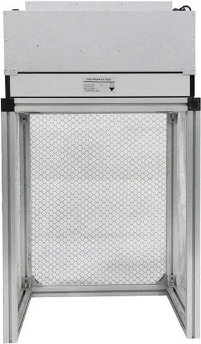 Miniatura 9 de INTSUPERMAI Campana de flujo laminar vertical de 110 V Banco limpio de flujo de aire con filtro HEPA para ventilador de aluminio clase 100 taller