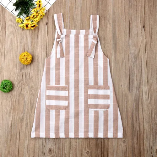 Miniatura 2 de Mono de verano para niñas pequeñas, sin mangas, de una sola pieza, con tiras, vestido casual