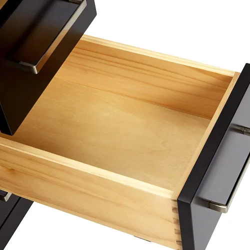 Miniatura 12 de ARIEL Cambridge - Mueble base de tocador de baño de 36 pulgadas, madera maciza, 2 puertas de cierre suave, 5 cajones de cola de milano