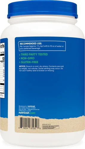 Miniatura 5 de Nutricost Polvo de fibra de acacia orgánica (2 libras) - Certificado orgánico por USDA, sin OMG, sin gluten