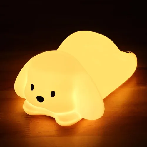 Miniatura 16 de ZKLiLi Luz nocturna para niños, linda lámpara de conejo, 16 colores+toque+luz nocturna de silicona para niños, luces nocturnas de conejo recargables