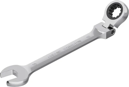 Miniatura 8 de Llave combinada de trinquete de cabeza flexible de 0.906 in, métrica, 72 dientes, caja de trinquete de 12 puntos y herramientas de llave de extremo