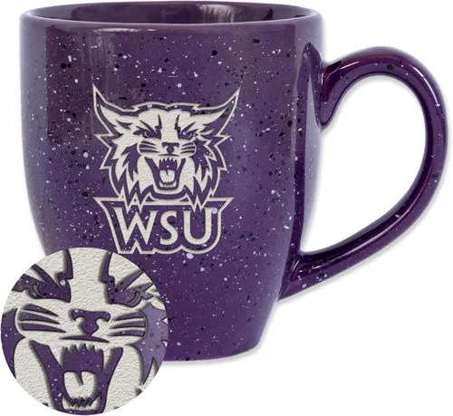 Miniatura 121 de Rico Industries NCAA Virginia Tech Hokies Maroon - Taza de café de cerámica grabada con láser, color del equipo, 16 onzas