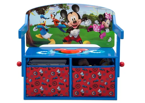 Miniatura 9 de Delta Children - Banco de actividades convertible para niños, con certificado Greenguard Gold, Mickey Mouse de Disney