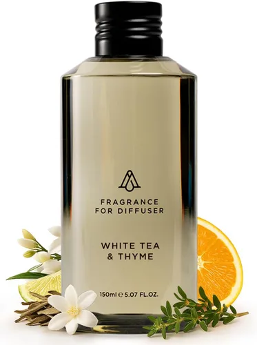 AromaPlan Hotel Scents White Tea & Thyme, 5 onzas líquidas (5.0 fl oz), aceite difusor de aroma y fragancia de hotel de lujo para el hogar, aceite
