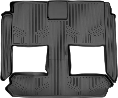 Miniatura 9 de SMARTLINER Tapete para maletero de carga detrás del asiento de la tercera fila compatible con Chrysler Town & Country 2008-2016 Negro