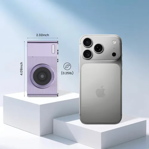 Miniatura 5 de Cámara digital, cámara para niños, UHD 4K 72MP apuntar y disparar cámaras digitales con tarjeta de memoria de 32 GB y zoom digital de 16X anti
