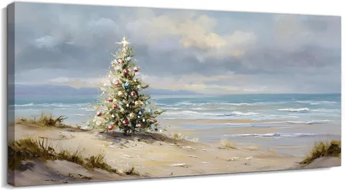 Miniatura 25 de GUTTATY Lienzo decorativo para pared, cuadros del océano, pintura de arte costero para decoración de pared de sala de estar, póster de mar, arte