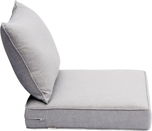 Miniatura 12 de ovios Cojines para muebles de patio al aire libre con funda extraíble, sofá, sofá biplaza, asiento y respaldo, juego de cojines gruesos impermeables
