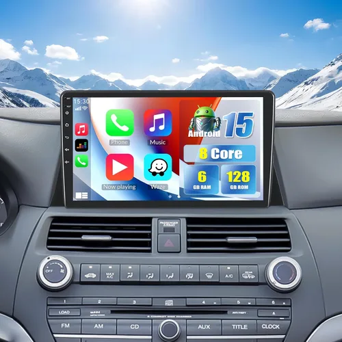Miniatura 11 de Estéreo de coche 4GB+64GB para Honda Accord 8th 2008-2013 con Carplay inalámbrico Android Auto, Android 13 10.1 'HD pantalla táctil Bluetooth-5.0