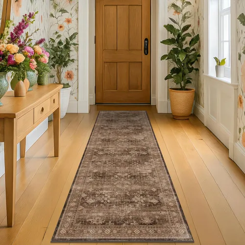 Miniatura 42 de Alfombra Boho Negra para Sala de Estar - Alfombra de Área Lavable de 10x14 Pies, Alfombras de Comedor para Debajo de la Mesa, Alfombra Suave de Pelo