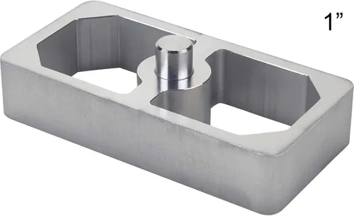 Miniatura 3 de Bloque de bajada de resorte de hoja de aluminio de 1 pulgada – Universal, versátil para ajuste de altura de manejo, 2.5 pulgadas de ancho x 5