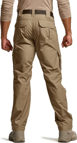 Miniatura 2 de CQR - Pantalones tácticos tipo cargo para hombre, tejido anti-rasgaduras, resistentes al agua, ligeros, para uso diario, trabajo, senderismo