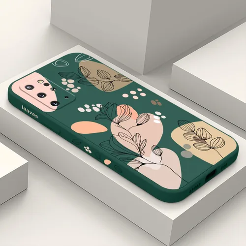 Miniatura 47 de LEECG para Samsung Galaxy S20 Funda, Diseño Creativo Lateral con Forro de Microfibra de Silicona Suave con Patrón de Flores para Cubierta de negro
