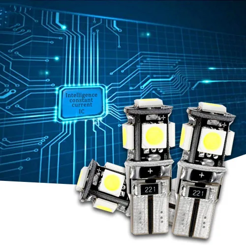 Miniatura 2 de Coche Led Bombilla Interior para 206 207 Reemplazo Coche Dome Bombilla Kit 2 unids Blanco