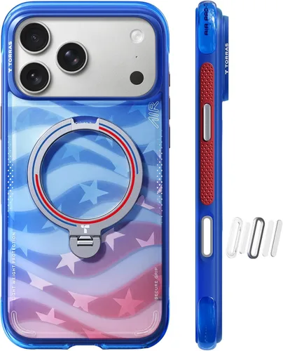 Miniatura 17 de TORRAS Ostand Q3 Air - Funda para iPhone 17 Pro Max con soporte magnético de 360°, compatible con MagSafe, probado contra caídas de grado militar