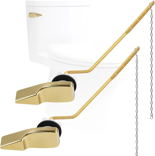 Miniatura 15 de Kit de reemplazo de mango de inodoro de metal universal Hygie Rinse de 2 piezas - Montaje lateral compatible con American Standard/Mansfield/Gerber