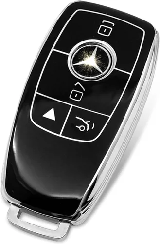 Miniatura 20 de Adecuado para llaves Mercedes Benz. Funda de llave de TPU suave avanzada es compatible con CLS CLK AMG CLK GLC GLE GLS ML SL SLK A C E R S G Llave