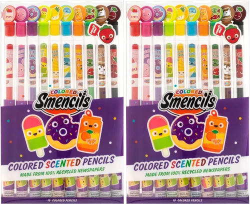 Miniatura 10 de Lápices de grafito Smencils (paquete de 2) – Lápices perfumados gourmet patentados HB #2, 10 unidades, regalos para niños, útiles escolares Original