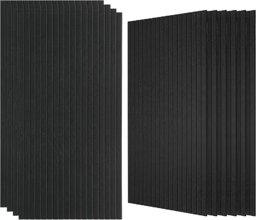Paneles acústicos grandes para pared, a prueba de sonido, paneles de amortiguación de sonido para decoración de pared y techos, 47.2 x 23.6 x 0.4