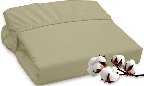 Miniatura 23 de ROYALE LINENS Sábana bajera ajustable de 300 hilos 100% algodón peinado de fibras largas, tamaño Queen, sábana inferior súper suave con bolsillo