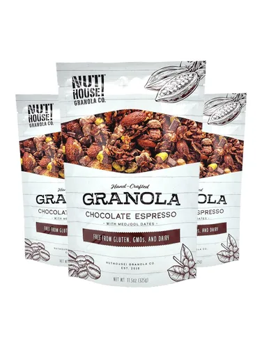 Miniatura 6 de NutHouse! Granola Company - Granola de receta original prémium Certificado sin gluten, sin OMG, Kosher Vegana, sin soja Bolsa de 12 onzas