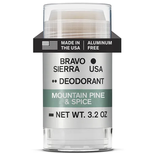 Miniatura 10 de Bravo Sierra - Desodorante sin aluminio para hombres, paquete de 1, cítrico y sal marina, fórmula natural sin bicarbonato de sodio con control