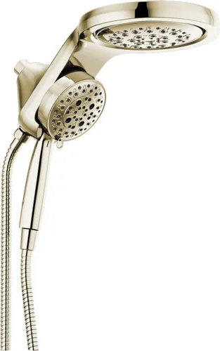 Miniatura 14 de Delta Faucet HydroRain 5-Spray H2Okinetic Cabezal de ducha dual con rociador de mano, cabezal de ducha cromado con manguera, cabezales de ducha