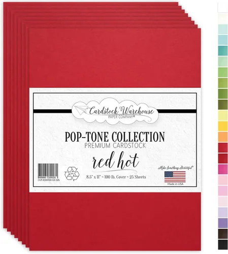 Miniatura 11 de Cardstock Warehouse Pop Tone Banana Split Yellow - 8.5 x 11 pulgadas - 100 libras / 270 GSM - Papel de cartulina mate premium - 25 hojas Rosa