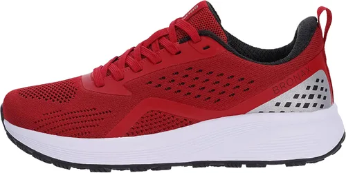 Miniatura 4 de BRONAX Tenis de correr anchos y acolchados para hombre, puntera ancha, suela de goma