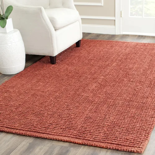Miniatura 18 de SAFAVIEH Alfombra 9x12 - Colección de fibra natural - Grande - Marrón, Yute hecho a mano, estilo granja, textura gruesa de pelo grueso (NF447D)
